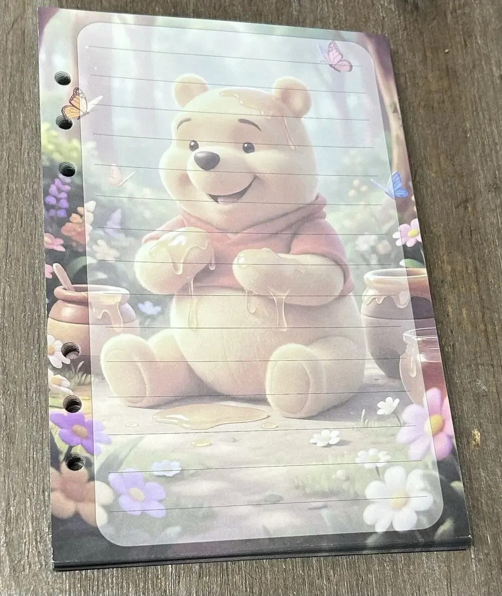 Winnie The Pooh Size A5 Refill Paper (50 Sheets)